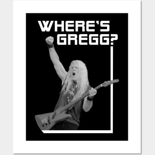 Where's Gregg? Black and White Posters and Art